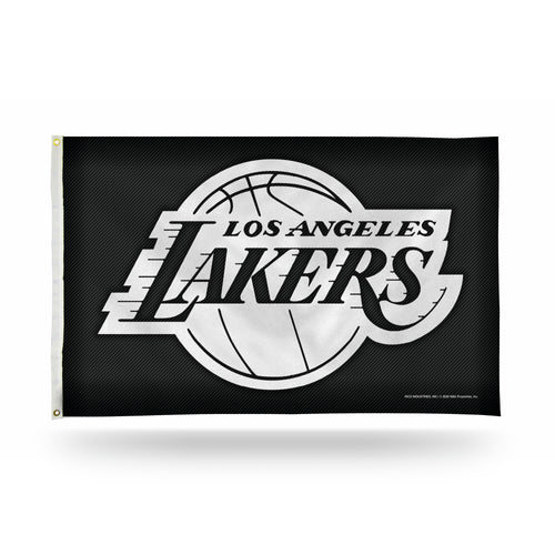 Los Angeles Lakers Carbon Fiber Design 3' x 5' Banner Flag by Rico