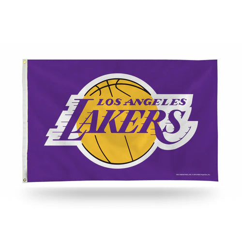 Los Angeles Lakers Classic Design 3' x 5' Single Sided Banner Flag by Rico