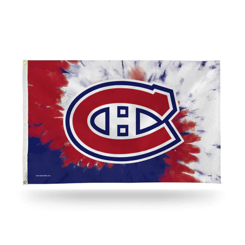 Montreal Canadiens 3' x 5' Tie Dye Banner Flag by Rico