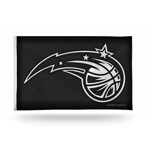 Orlando Magic Carbon Fiber Design 3' x 5' Banner Flag by Rico Industries