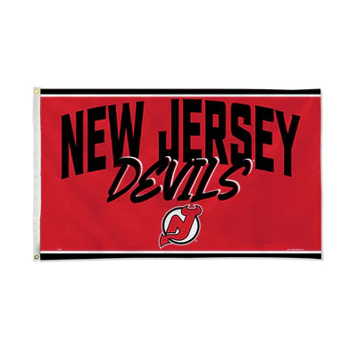 New Jersey Devils Script 3' x 5' Banner Flag by Rico Industries