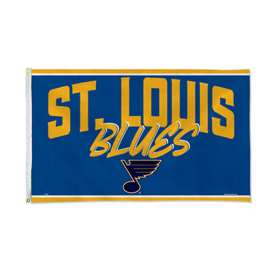 St. Louis Blues 3' x 5' Script Banner Flag by Rico
