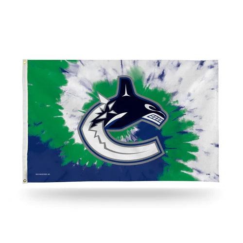 Vancouver Canucks Tie Dye Design Banner Flag by Rico Industries