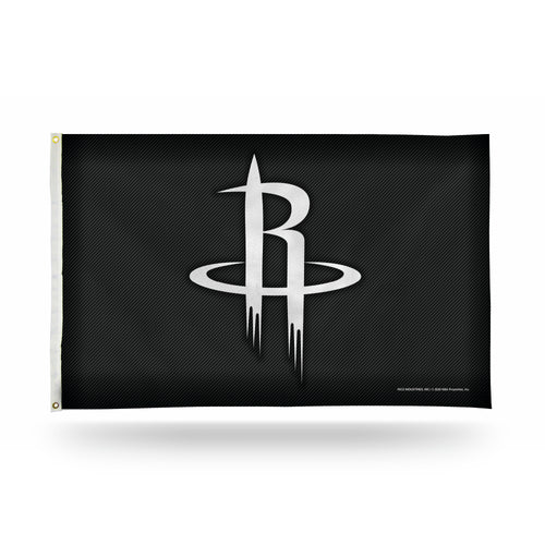 Houston Rockets Carbon Fiber Design 3' x 5' Banner Flag by Rico