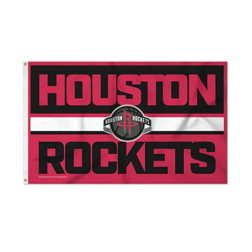 Houston Rockets Bold Design 3' x 5' Banner Flag by Rico