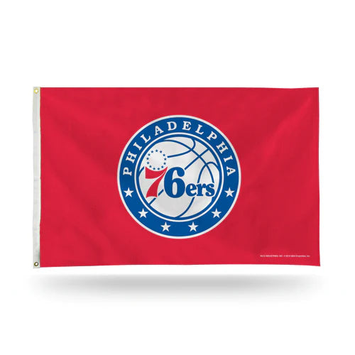 76ers pride flies high with this 3' x 5' polyester flag featuring team graphics. Hang it indoors or out. Officially licensed by Rico.