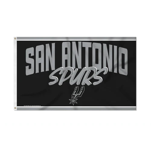 San Antonio Spurs Script Design 3' x 5' Banner Flag by Rico