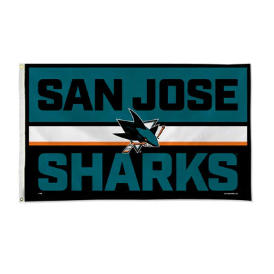 San Jose Sharks 3' x 5' Bold Banner Flag by Rico