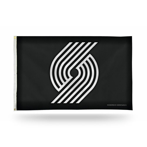 Portland Trail Blazers Carbon Fiber Design 3' x 5' Banner Flag by Rico Industries