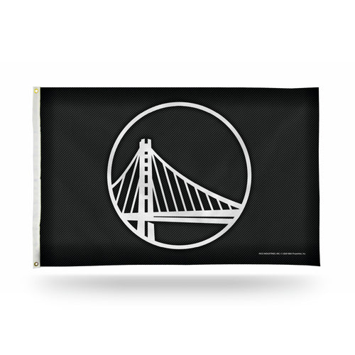 Golden State Warriors Carbon Fiber Design 3' x 5' Banner Flag by Rico