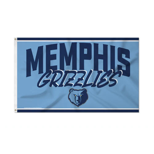 Memphis Grizzlies Script Design 3' x 5' Banner Flag by Rico