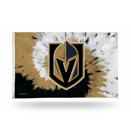 Vegas Golden Knights Tie Die Design 3' x 5' Banner Flag by Rico Industries