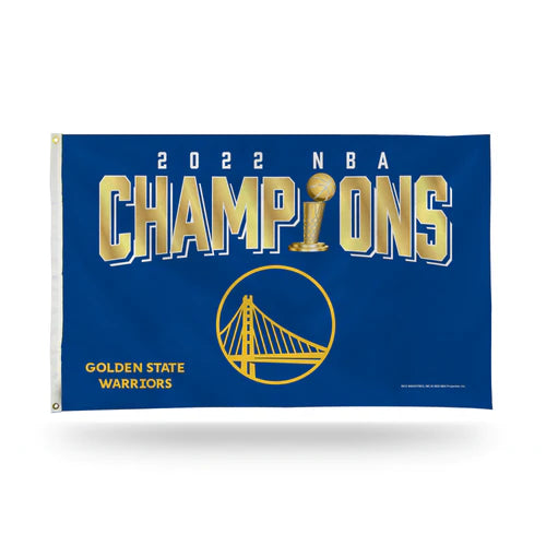 Golden State Warriors 2022 NBA Champs Design 3' x 5' Banner Flag by Rico