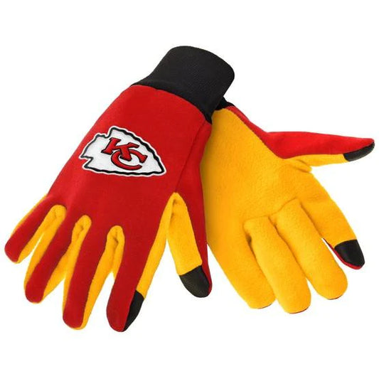 Kansas City Chiefs Color Texting Gloves by FOCO