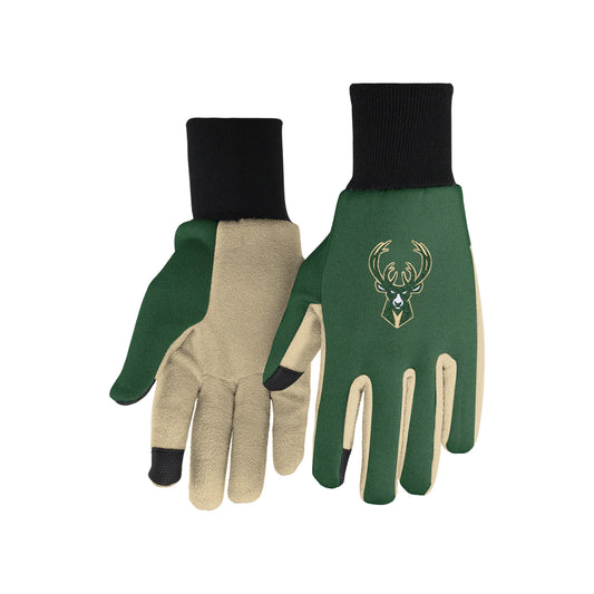 Milwaukee Bucks Color Texting Gloves by FOCO