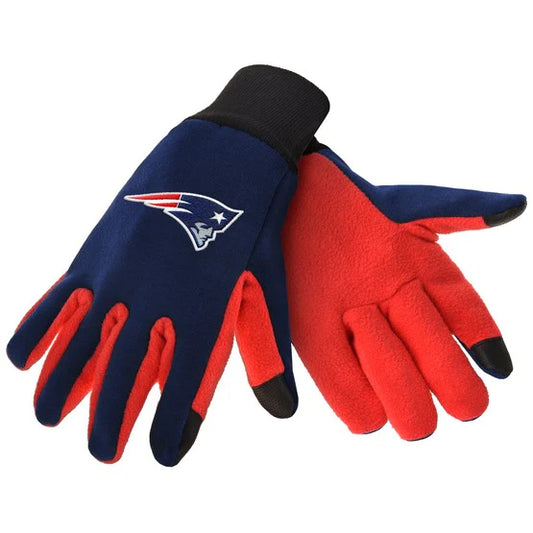 New England Patriots Color Texting Gloves by FOCO