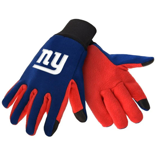 New York Giants Color Texting Gloves by FOCO