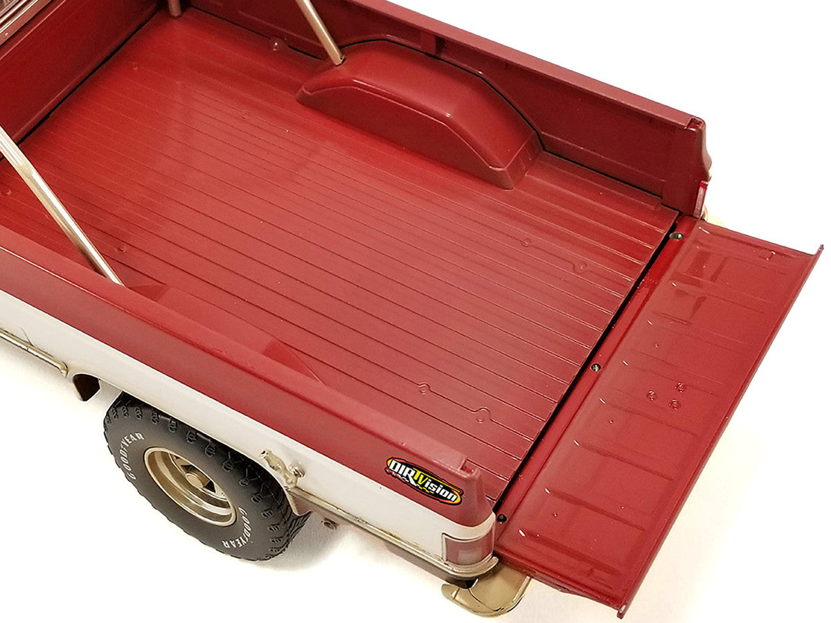 1982 Chevrolet K-20 Push Truck Red and White (Dirty) "World of Outlaws" 1/18 Diecast Model Car by Greenlight for ACME
