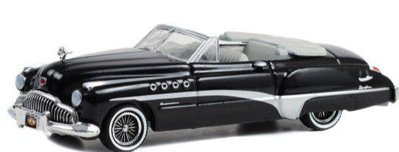 1949 Buick Roadmaster Rivera Convertible Black "Busted Knuckle Garage Car Detailing" "Busted Knuckle Garage" Series 2 1/64 Diecast Car by Greenlight