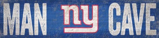 New York Giants Distressed Man Cave Sign by Fan Creations