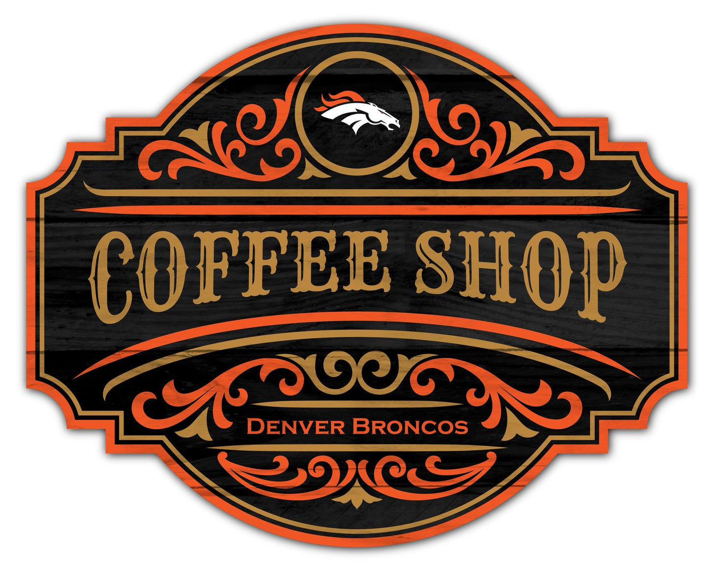 Denver Broncos Coffee Tavern Sign by Fan Creations