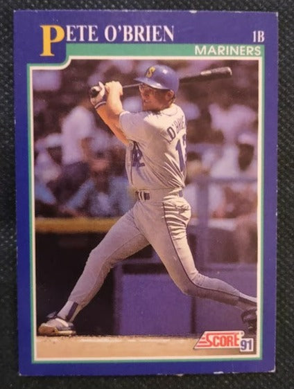 1991 Score #509 Pete O'Brien - Baseball Card EX