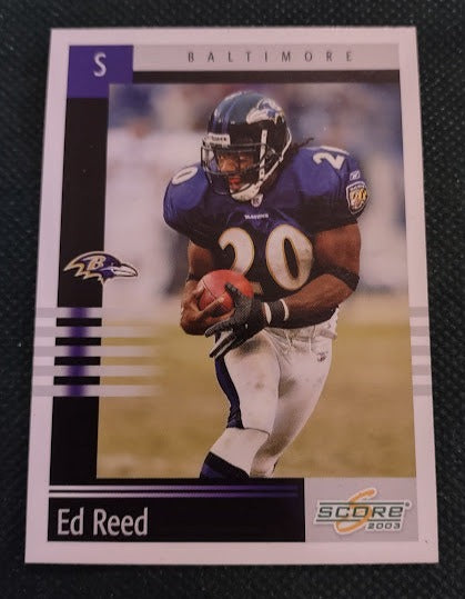 2003 Score #7 football card featuring Safety Ed Reed in NM-MT condition