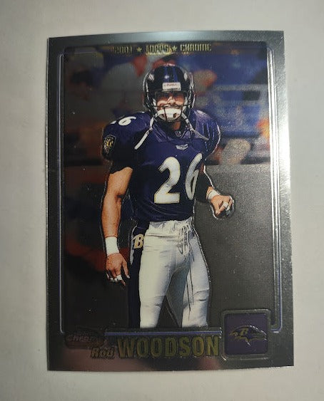 2001 Topps Chrome #117 Rod Woodson - Football Card {NM-MT}