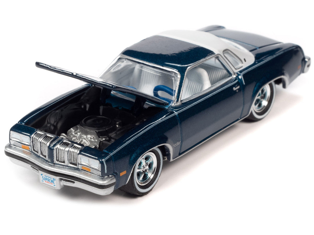 1976 Oldsmobile Cutlass Supreme Dark Blue & 1972 Buick Riviera Bronze "Super Seventies"  2 Cars "2-Packs" 2023 Release 2 1/64 Diecast Cars