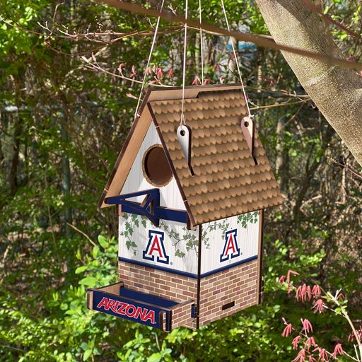 Arizona Wildcats Wood Birdhouse by Fan Creations