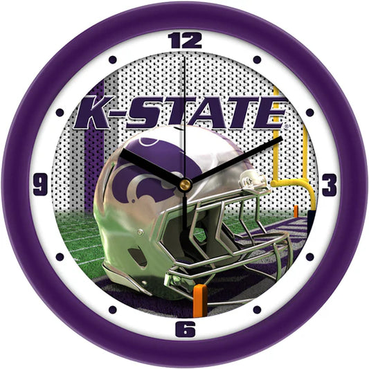 Kent State Golden Flashes Football Helmet Wall Clock - 11.5". Team colors, 3D design, quartz movement. Officially licensed by Suntime.