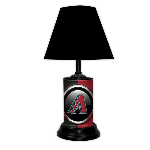 Arizona Diamondbacks Lamp: 18-1/2" tall, team colors & graphics, metal base, vibrant, GTEI-made. Illuminate with pride!