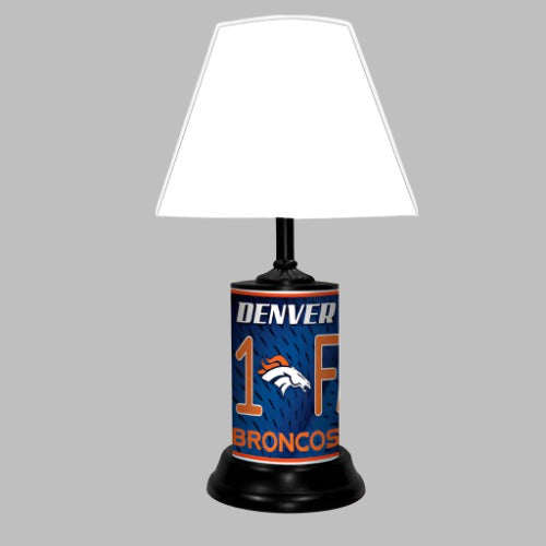 Denver Broncos #1 Fan Lamp by GTEI