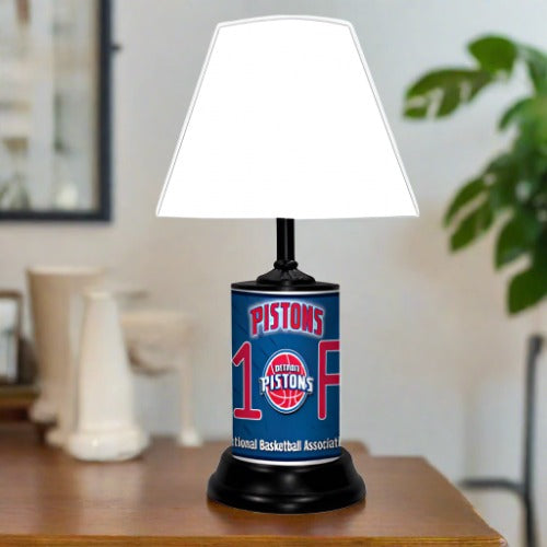 Detroit Pistons #1 Fan Lamp with Shade by GTEI