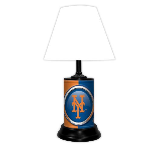 "New York Mets lamp by GTEI, featuring a sleek design with the Mets logo and team colors, providing stylish lighting and a touch of team pride for any room."