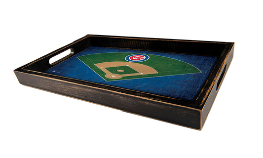 Chicago Cubs Distressed Field Design Serving Tray by Fan Creations