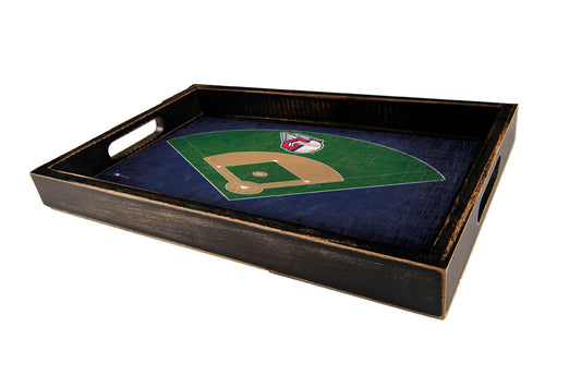Cleveland Guardians Distressed Field Design Serving Tray by Fan Creations