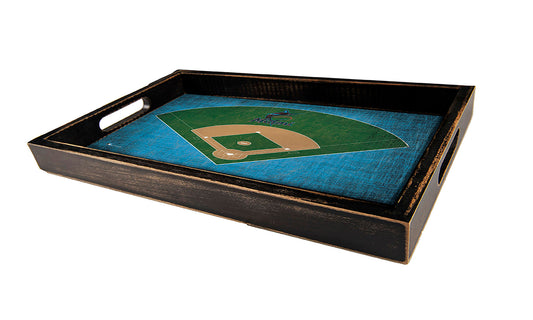 Miami Marlins Distressed Field Design Serving Tray by Fan Creations
