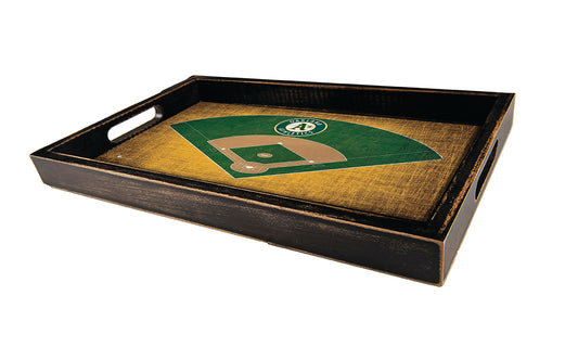 Oakland Athletics Distressed Field Design Serving Tray by Fan Creations