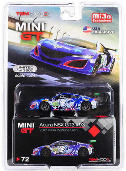 Acura NSX GT3 #93 "Statue of Liberty" 2017 IMSA Watkins Glen Limited Edition to 3600 pieces Worldwide 1/64 Diecast Model Car by True Scale Miniatures