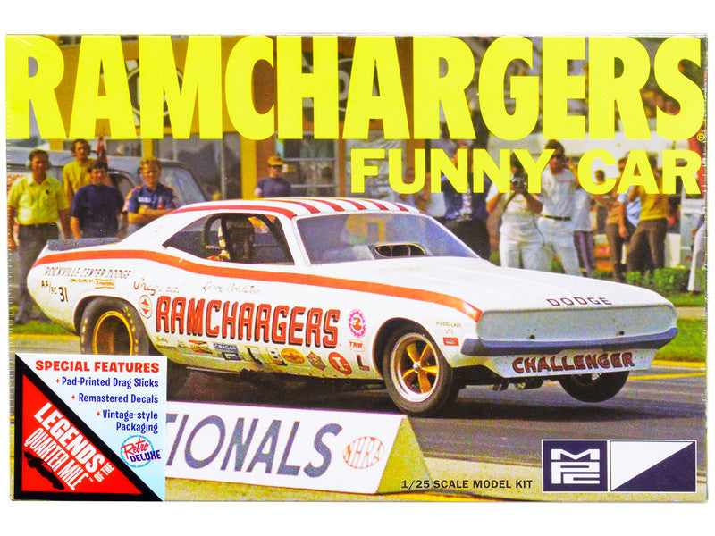 Dodge Challenger Ramchargers Funny Car "Legends of the Quarter Mile" 1/25 Scale Model Kit - Skill Level 2 by MPC