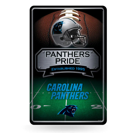 Carolina Panthers 11"x17" Large Embossed Metal Wall Sign by Rico