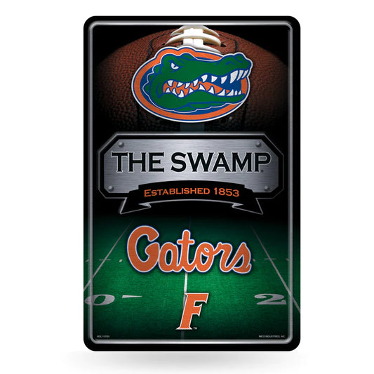 Florida Gators 11"x17" Large Embossed Metal Wall Sign by Rico