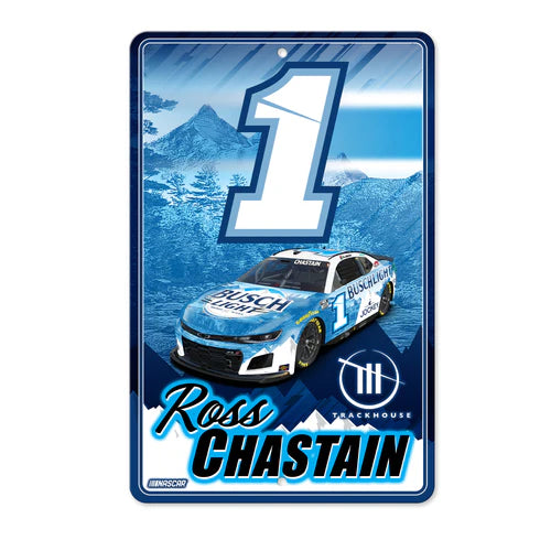 Ross Chastain No. 1 - 11"x17" Large Metal Wall Sign by Rico