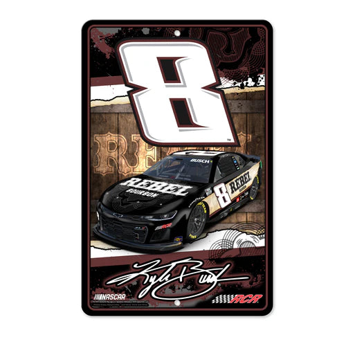 Kyle Busch No. 8 - 11"x17" Large Metal Wall Sign by Rico