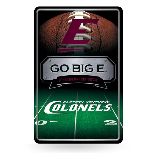 Eastern Kentucky Colonels 11"x17" Large Embossed Metal Wall Sign by Rico