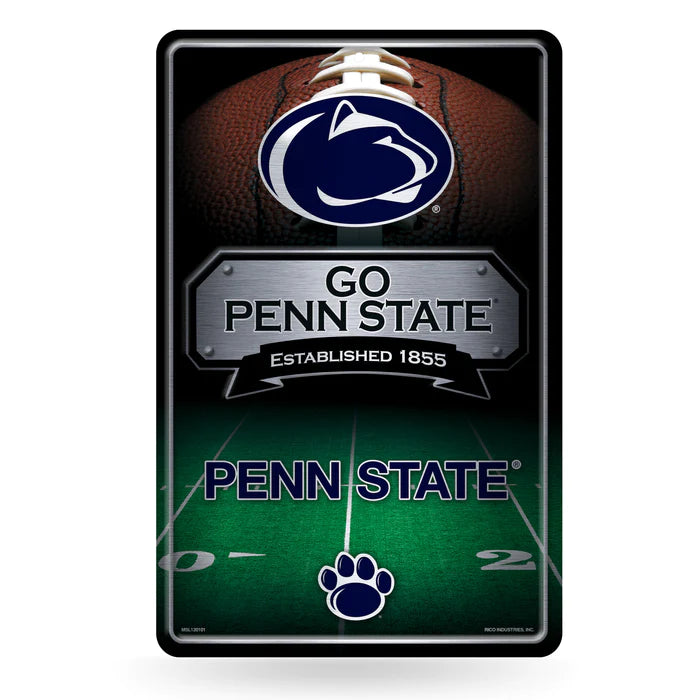 Penn State Nittany Lions 11"x17" Large Embossed Metal Wall Sign by Rico