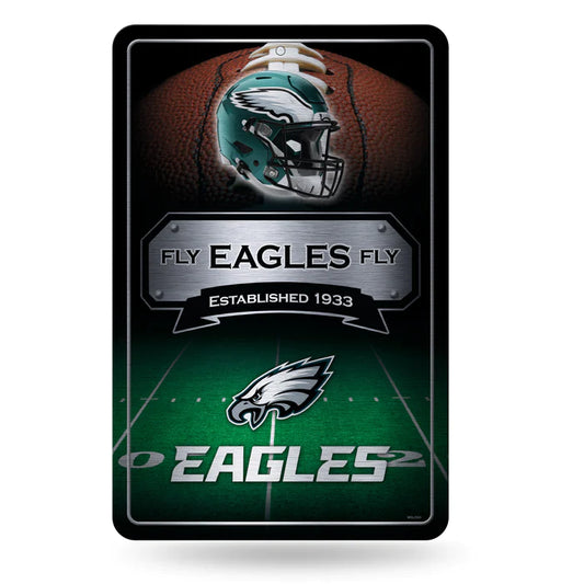 Philadelphia Eagles 11"x17" Large Embossed Metal Wall Sign by Rico