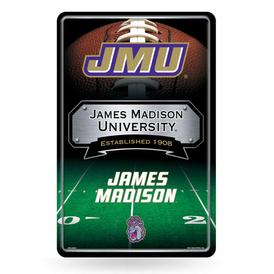 James Madison Dukes 11"x17" Large Embossed Metal Wall Sign by Rico