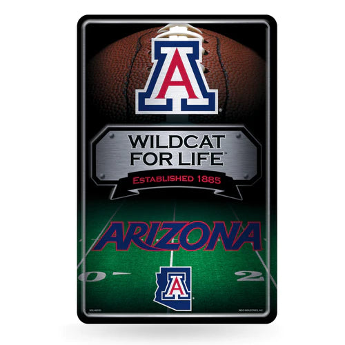 Arizona Wildcats 11"x17" Large Embossed Metal Wall Sign by Rico